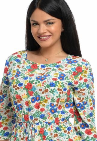 Rochie dama cu imprimeu floral multicolor